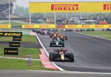 Verstappen gana en China con el Checo Pérez subiendo al podio en el tercer puesto