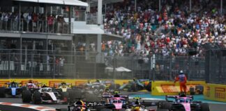 La Fórmula 1 volvió a la acción en Miami con la presencia de Messi, lluvia y fiesta